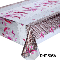 Nappe en PVC à motif floral répété, imperméable et anti-taches, en rouleau, pour protection de table – Prix usine