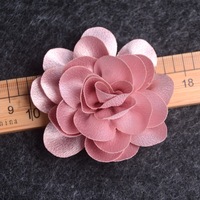 Vente chaude Satin Artificielle Nouveau Design Tissu Robe De Mariée Diy Fleurs Mariée Cheveux Voile Vêtements Tête Porter Décoration Fleur