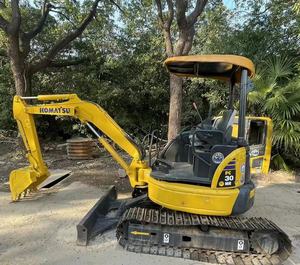 Mini-excavatrice Komatsu Pc30 Mr avec godet de terrassement d'une capacité de 0,12 m³, poids en ordre de marche de 3 tonnes, équipement de construction d'occasion - Product Image 6