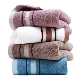 Ensemble de serviettes de bain et de toilette en coton rayé, épaisses et grandes, pour adultes, usage domestique et hôtelier - Product Image 3