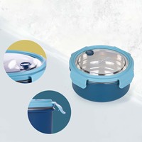 Boîte à lunch scolaire pour enfants en acier inoxydable 304, étanche, écologique, grande taille pour adultes, avec couvercle hermétique en PP, best-seller