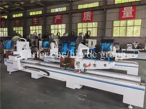 Factory Price Cnc High Precision Double Heads Window And Door Cutting Machine For Upvc And Aluminum Profile