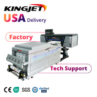 Dtf A2 Textil mesin cetak Dtf semua dalam satu Impresora 60Cm Film bubuk dengan Textil untuk pengocok Printer Dual I3200 Dtf Printer
