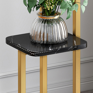 Moderner 6-stufiger schmaler Metall-Pflanzenständer in Gold für die Inneneinrichtung - Product Image 6