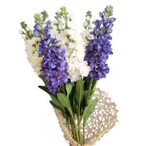 Haute qualité tige unique soie artificielle blanc violet violet <span class=keywords><strong>jacinthe</strong></span> fleur pour la décoration <span class=keywords><strong>de</strong></span> fête <span class=keywords><strong>de</strong></span> mariage maison pièce maîtresse - Product Image 3