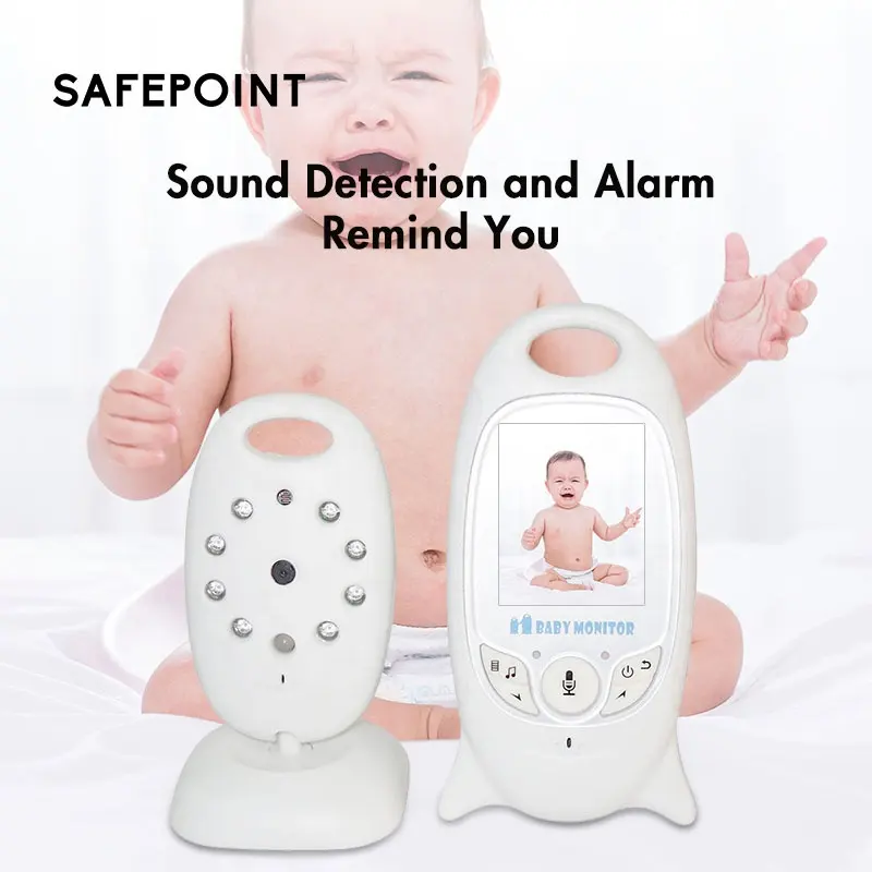 SAFEPOINT SFC23 Produsen Grosir Penglihatan Malam Audio Dua Arah Tampilan Suhu Dalam Ruangan Video Pintar Monitor Kamera Bayi