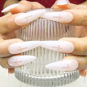 <span class=keywords><strong>Uñas</strong></span> largas puntiagudas hechas a mano reutilizables de fábrica al por mayor - Product Image 4