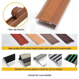 Profilé d'angle en aluminium pour marches d'<span class=keywords><strong>escalier</strong></span> en marbre et céramique, <span class=keywords><strong>protection</strong></span> des bords des marches - Product Image 3