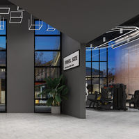 Service de conception personnalisée de salle de sport à domicile, plan de mise en espace pour petite salle de fitness dans un garage, projet de design d'intérieur intelligent pour salle de sport résidentielle