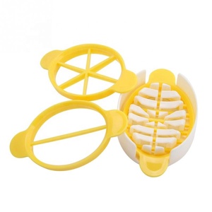 Outil de cuisine pour la maison et le restaurant, coupe-œufs 3 en 1, hachoir à œufs durs, coupe-œufs conservés, coupe-fruits mous - Product Image 1