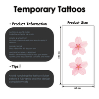 Tatuajes Temporales No Tóxicos y Seguros, Diseños Variados de Flores y Animales, Decoración Corporal, para Niños y Adultos, Uso Diario y Fiestas