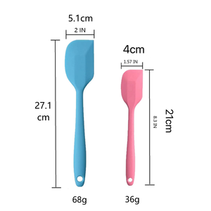 ملعقة سيليكون آمنة على الغذاء أداة طبخ للمطبخ غير لاصقة مقاومة للحرارة ملعقة خلط أواني خَبز من قطعة واحدة - Product Image 2