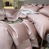 Ensemble de literie 1 Cm rayé son et sa couette draps d'hôtel linge de lit blanc