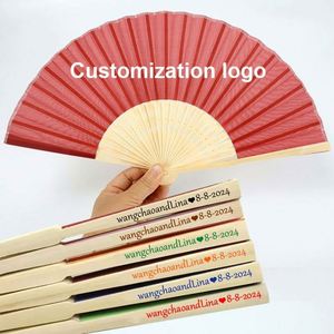 พัดไม้ไผ่แบบมีส่วนตัวงานฝีมือแบบกำหนดเอง - Product Image 5