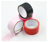 Ruban adhésif silencieux SM rouge, noir, rose, 16 m, corde de bondage statique pour produits de flirt intime et BDSM