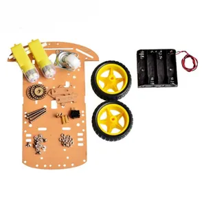 2WD Smart Robot Car Chassis Kit with Classis Wheels Battery Case