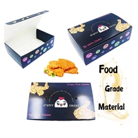 Récipient personnalisé pour poulet frit boîte à hamburger à emporter hamburger à emporter boîtes d'emballage de restauration rapide boîte en papier carton vente en gros