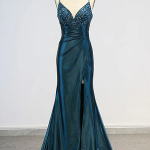 Low Price Emerald Green Silk Dress Modern Muslim Design | Alibaba.com