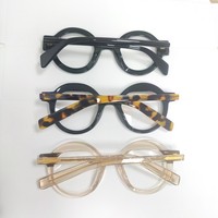Nouvelles montures optiques élégantes et tendance en acétate stratifié, montures de lunettes unisexes carrées à monture complète, durables, tendance et haut de gamme