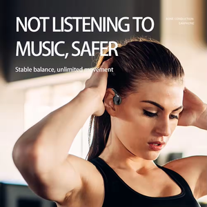 Nouveau <span class=keywords><strong>Casque</strong></span> Audio K69 à Conduction Osseuse Sans Fil, Écouteurs Sport Ouverts Tendance <span class=keywords><strong>avec</strong></span> Indicateur de Batterie LED, Résistants à l'Eau (Norme JL), Écouteurs Tour de Cou - Product Image 5