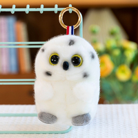 Porte-clés en peluche personnalisé en forme de vache, renard, chat, souris, éléphant, ornement de sac, vente en gros, ODM, OEM, logo, cadeau d'anniversaire