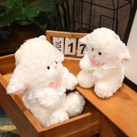 Boneka Domba Mie Mie Bow Tie Little Lamb, Hadiah Boneka Kain, Hadiah Pernikahan, Boneka Domba Kecil yang Nyaman