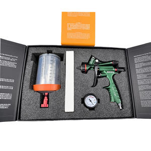 पेशेवर ग्रेड hvlp 1.3 मिमी मिश्र धातु मोटर वाहन स्प्रे बंदूक J-15 के लिए गुरुत्वाकर्षण फ़ीड नो-रिन्से कप - Product Image 6