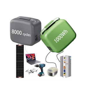 300W Portable <b>Solar</b> Power Station Car LiFePO4 1000Wh Pure Sine Wave <b>Generator</b> with Jump Starter for Outdoor Home Use - Product Image 3