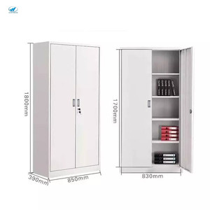 Оптовая продажа, производство офисной мебели, двухдверный металлический шкаф для хранения - Product Image 4