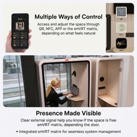 Cabines de bureau acoustiques intelligentes, cabines téléphoniques insonorisées, système de ventilation intégré, cabine de concentration silencieuse pour les espaces de travail modernes