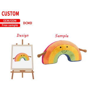 Sevimli peluş oyuncaklar çocuk aşk süper yumuşak oyuncaklar özelleştirilmiş sevimli gökkuşağı peluş oyuncaklar - Product Image 1