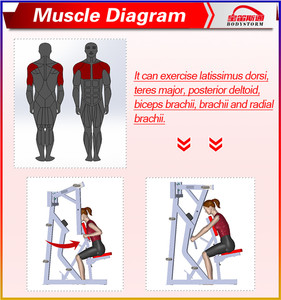 Thiết Bị Tập Gym Thương Mại Máy Nạp Tấm Búa Hàng Thấp - Product Image 6