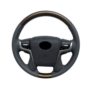MAICTOP Vente à Chaud Accessoires de Voiture Couverture de <span class=keywords><strong>Volant</strong></span> Interio en PU pour <span class=keywords><strong>Toyota</strong></span> <span class=keywords><strong>Land</strong></span> <span class=keywords><strong>Cruiser</strong></span> 200 LC200 FJ200 2012-2016 - Product Image 2