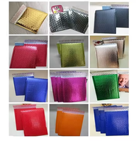 Enveloppe à bulles LH avec logo, sac postal à bulles en feuille métallique, enveloppe à bulles rembourrée avec des couleurs glamour