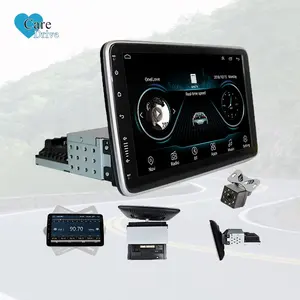 Caredove paling populer dapat diputar dan variabel 9 10 inci Bt Mirror Mp5 1 Din Car Android Uinversal pemutar Dvd Radio 4 + 64 Gb