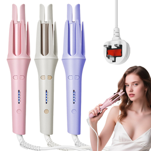 Rizador de pelo automático eléctrico, rizador automático con 4 temperaturas y 3 temporizadores, varita rizadora giratoria antienredos antiescaldado - Product Image 1