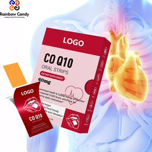 Tiras Orales de Coenzima Q10 a Precio de Fábrica, Suplementos Dietéticos para la Salud del Corazón, Proporcionan Energía, 60 mg, Película Oral Delgada de Disolución Rápida - Product Image 1