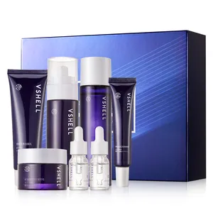 OEM Wholesale Anti-Aging Skincare Gift Box Pro-Xylane Fine Lines Lift Anti Wrinkle Hydrating 7 Pcs Kit Face Complete Care Set