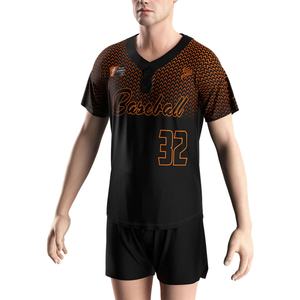 T-shirt de baseball brodé éco-responsable pour hommes, maillot de sport blanc boutonné, maillot de baseball court pour femmes - Product Image 5