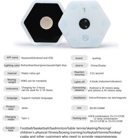 Lampe de réaction pour entraînement de basketball, football, taekwondo, tennis, badminton, équipement de vitesse et d'agilité, 4 lumières + application, 30h