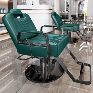 High Quality <b>Leather</b> Reclining Barber Chair Salon Equipment for Hotel Living Room Wholesale Salons - Product Image 3