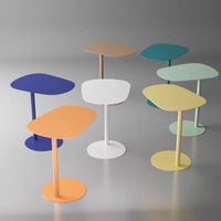 Dänischer Designer Tufei Kleiner Luxuriöser Moderner Nordischer Stil Edelstahl Antiker Couchtisch Konvertierbarer Beweglicher Ecktisch