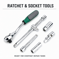 Ensemble d'outils de réparation automobile professionnel de 216 pièces, jeu de clés à douilles en acier au chrome-vanadium avec cliquet à 72 dents et coffret moulé par soufflage