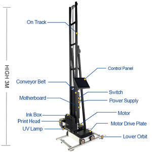 Décoration murale professionnelle verticale <span class=keywords><strong>3D</strong></span> jet UV encre murale Art peintre <span class=keywords><strong>imprimante</strong></span> murale prix de la Machine d'impression pour métal/verre/bois - Product Image 3