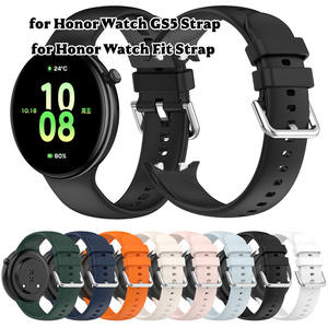 Correa Deportiva de Silicona para Reloj <span class=keywords><strong>Honor</strong></span> GS5 <span class=keywords><strong>GS</strong></span> 5, Correa de Repuesto Deportiva Resistente al Agua para Reloj Inteligente <span class=keywords><strong>Honor</strong></span> Fit - Product Image 1