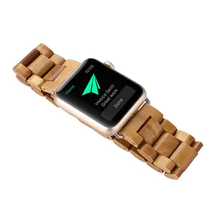 Wooden Strap Apple Watch Series 5/4/3 Original Wood For Apple Watch Wood Luxury Band Strap 38ミリメートル42ミリメートル