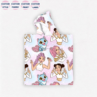 Serviette de plage en microfibre à capuche de haute qualité imprimée Pankai RTS Kpop Demon Hunters, serviettes à capuche pour enfants Kpop
