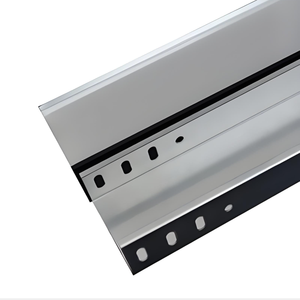 Bandeja de cable de aleación de aluminio ventilada, galvanizada en caliente, perfil de ranura, canal de acero inoxidable, bandeja angular curva para aeropuerto - Product Image 5