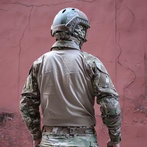 Chemise tactique à manches longues en tissu tricoté en coton, uniforme Rip-Stop camouflage pour la chasse, vêtements de style militaire - Product Image 5