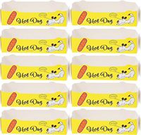 Boîte en papier personnalisée avec logo pour pop-corn, corndogs, hot-dogs, burgers, gaufres sur bâtonnets et plateau, avec papier d'emballage